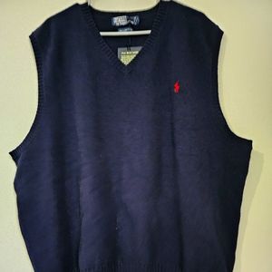 Nwt Polo by Ralph Lauren 3X Big 100% Lamb Wool Sweater vest